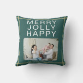 ハッメリーすてきプカスタム写真グリーン クッション (裏面)