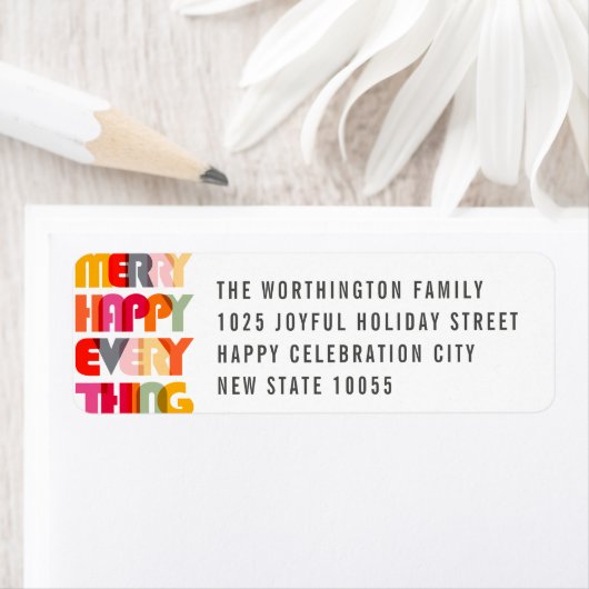 ハッメリーピエリカラフルータイポグラフィ ラベル (インサイチュ)