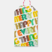 ハッメリーピエリカラフルーホリデーギフトラベル ギフトタグ (正面)