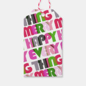 ハッメリーピエリカラフルーホリデーギフトラベル ギフトタグ (正面)