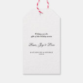 ハッメリーピエリカラフルーホリデーギフトラベル ギフトタグ (裏面)