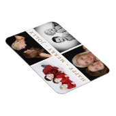 ハッメリープすてきファミリー4フォトコラージホリデー マグネット (右側)