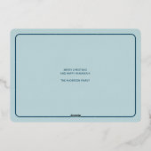 ハッメリープオールフォトネイビーバラゴールドフォイル 箔シーズンカード (裏面)