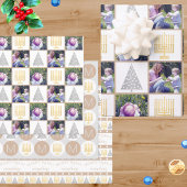 ハッメリープタンホリデーフォトキュートモノグラム ラッピングペーパーシート