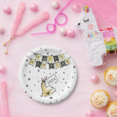 ハッモダンエレガントク新年ブラック金ゴールドパーティー ペーパープレート (パーティー)