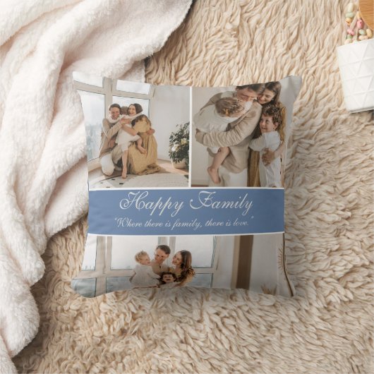ハッモダンカスタマイズピー家族コラージュ クッション (ブランケット)