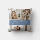 ハッモダンカスタマイズピー家族コラージュ クッション (正面)