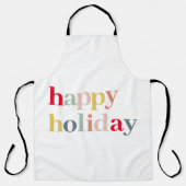 ハッモダンカラフルプホリデー エプロン (正面)