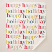 ハッモダンカラフルプホリデー シェルパブランケット (正面)