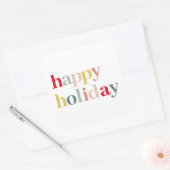 ハッモダンカラフルプホリデー スクエアシール (封筒)