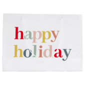 ハッモダンカラフルプホリデー ラージペーパーバッグ (裏面)