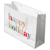 ハッモダンカラフルプホリデー ラージペーパーバッグ (正面アングル)