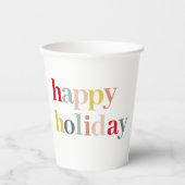 ハッモダンカラフルプホリデー 紙コップ (正面)