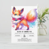 ハッモダンピーキツネ誕生日 招待状 (スタンド正面)