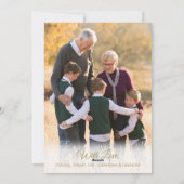 ハッモダンピーハヌカー(ユダヤ教の祭り)(ユダヤ教)メノラーホリデーフォトカード シーズンカード (裏面)