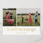 ハッモダンプエレガントホリデー2写真 箔シーズンカード (正面)