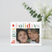 ハッモダンプカラフル・ホリデー写真 シーズンポストカード (スタンド正面)