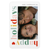 ハッモダンプカラフル・ホリデー写真 マグネット (縦)