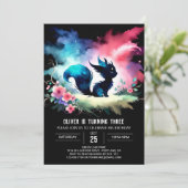 ハッモダンプキャット誕生日 招待状 (スタンド正面)