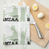 ハッモダンプクワンザ キッチンタオル (四つ折り)