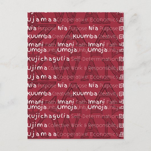 ハッモダンプクワンザ ポストカード (正面)