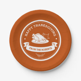 ハッモダンプサンクスギビングテーブルデコール紙プレート ペーパープレート