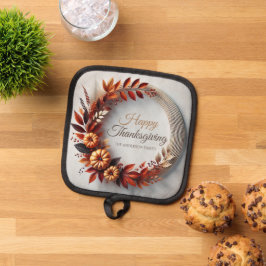 ハッモダンプサンクスギビングフローラリースカスタム 鍋敷き