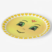 ハッモダンプサン顔 ペーパープレート (アングル)