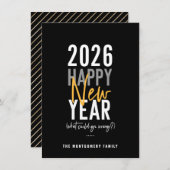 ハッモダンプニューイヤーユーモア2021ホリデーカード シーズンカード (正面/裏面)