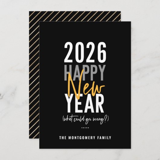 ハッモダンプニューイヤーユーモア2021ホリデーカード シーズンカード (正面/裏面)