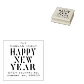 ハッモダンプニューイヤー差出人住所 ラバースタンプ (押印)