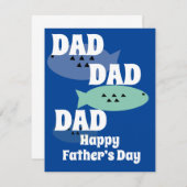 ハッモダンプファーザーズデイ魚釣りブルー (正面/裏面)