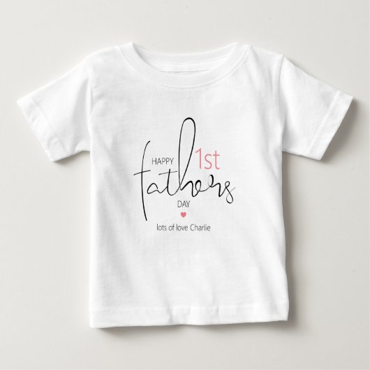 ハッモダンプファースト・ファーザーズベビー ベビーTシャツ (正面)