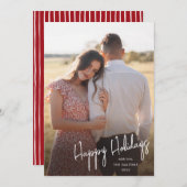 ハッモダンプホリデーズスクリプトシンプル写真 シーズンカード (正面/裏面)