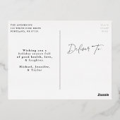 ハッモダンプホリデーズスクリプトフォト 箔シーズンポストカード (裏面)