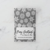 ハッモダンプホリデーズスクリプト1写真クリスマス シーズンカード (内部)