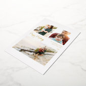 ハッモダンプホリデーズスクリプト3枚の金ゴールド 箔シーズンカード (回転した状態)