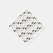 ハッモダンプホリデーズハンドドロッドパインツリーズ スタンダードカクテルナプキン (角)