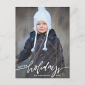 ハッモダンプホリデーズハンドレタードファミリーフォト ポストカード (正面)