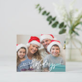 ハッモダンプホリデーズハンドレタードファミリーフォト ポストカード (スタンド正面)