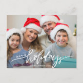 ハッモダンプホリデーズハンドレタードファミリーフォト ポストカード (正面)