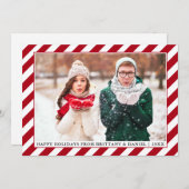 ハッモダンプホリデーズフォトレストライプッド シーズンカード (正面/裏面)