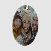ハッモダンプホリデーズ写真テンプレート オーナメント (正面)