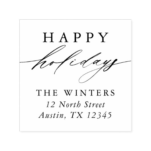 ハッモダンプホリデーズ差出人住所 セルフインキングスタンプ (デザイン)