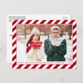 ハッモダンプホリデーズ赤いストライプ写真 ポストカード (正面/裏面)