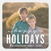 ハッモダンプホリデー写真 スクエアシール (正面)