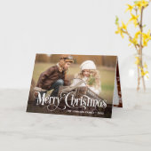 ハッモダンプホリデー2写真クリスマス カード (黄色い花)