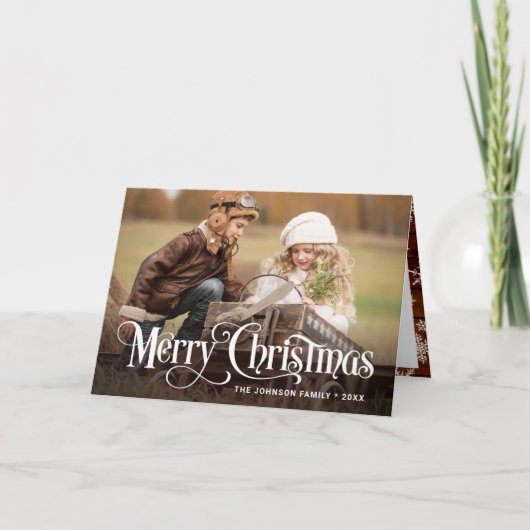 ハッモダンプホリデー2写真クリスマス カード (正面)