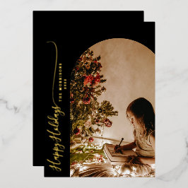 ハッモダンプホリデー2 – フォトクリスマスフォイル穴 箔シーズンカード