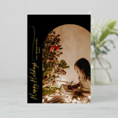 ハッモダンプホリデー2 – フォトクリスマスフォイル穴 箔シーズンカード (立ち正面)